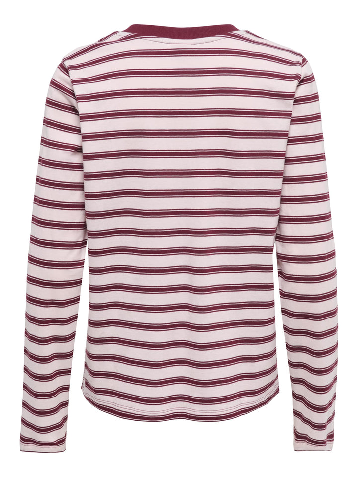 jacqueline de yong 15359938 Pisa t-shirt l/m dames roze dessin