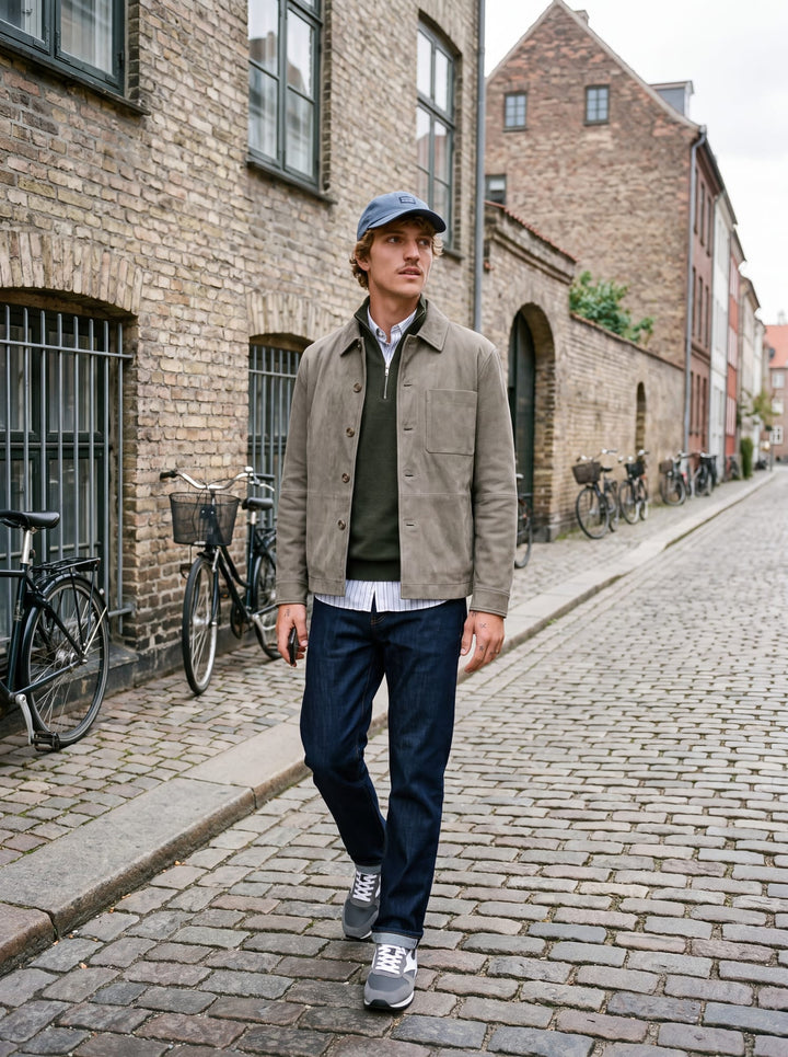 Jack &amp; Jones 12259664 Blamilano trui heren donkergroen