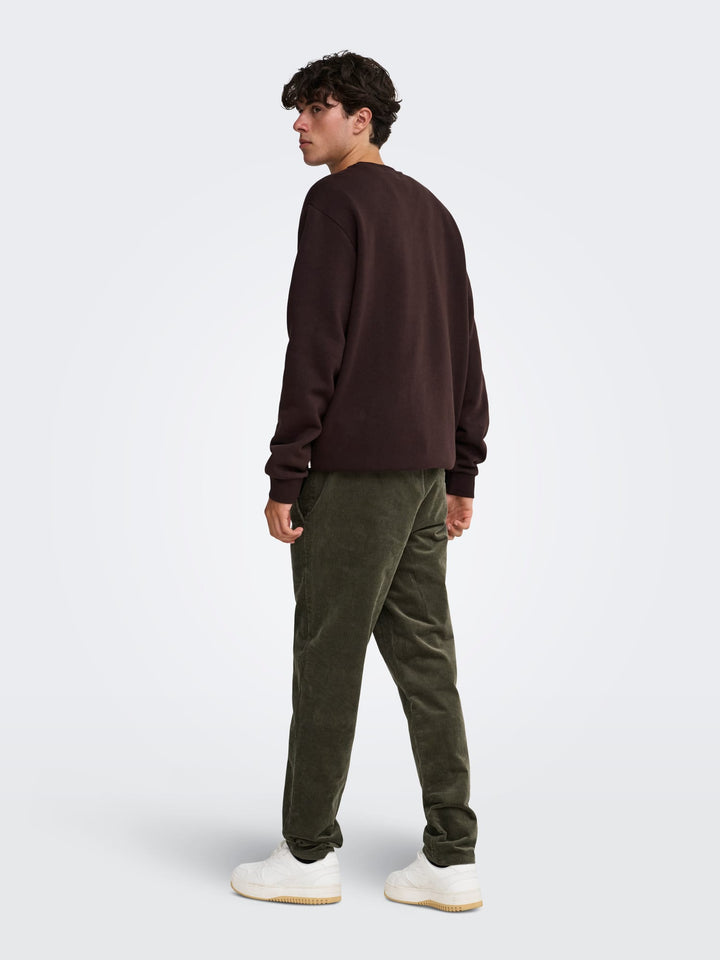 ONLY &amp; SONS 22029790 linus lange broek donkergroen – heren