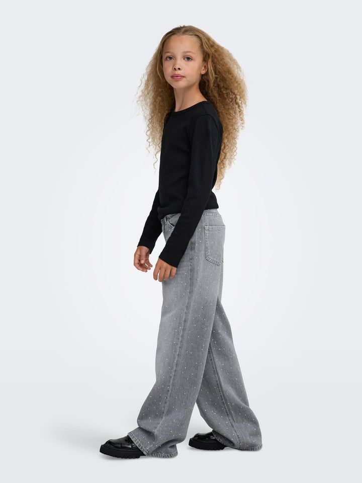 Kids Only Cobain jeans grey denim – meisjes