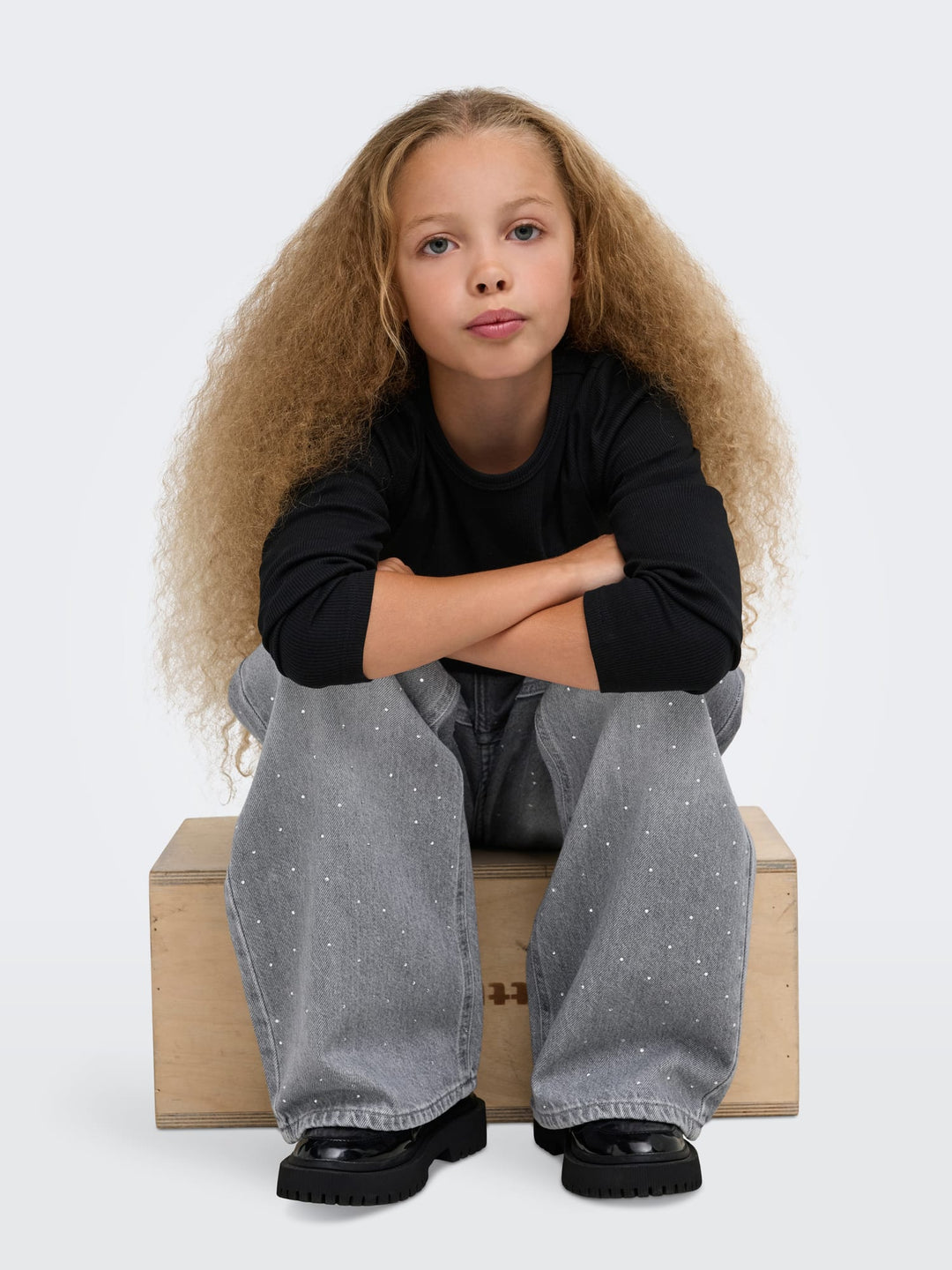 Kids Only Cobain jeans grey denim – meisjes