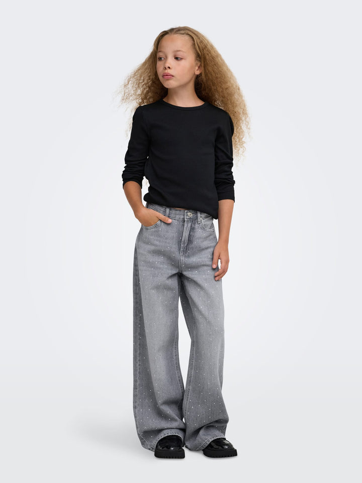 Kids Only Cobain jeans grey denim – meisjes