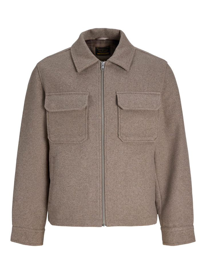 Jack &amp; Jones 12300742 Bluwakefield tussenjas taupe