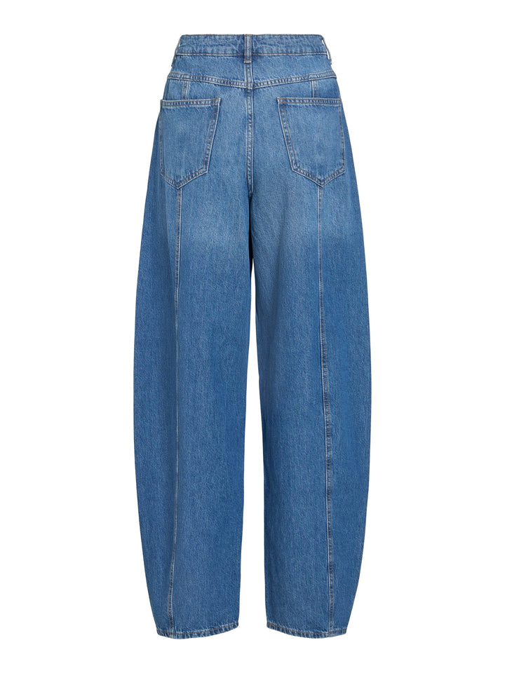 Vila 14119432 Beau low crotch baggy jeans blue denim