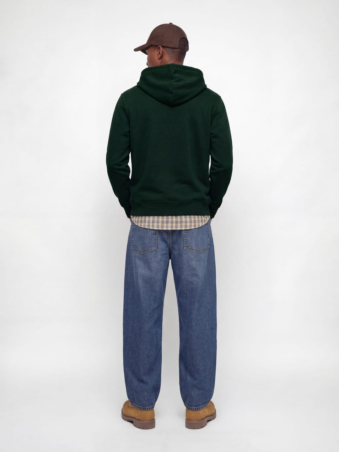 Jack &amp; Jones 12233972 star hoodie donkergroen – heren