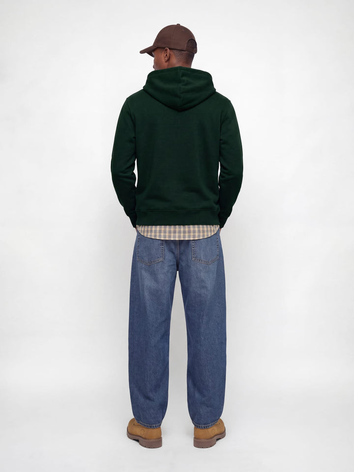 Jack &amp; Jones 12233972 star hoodie donkergroen – heren