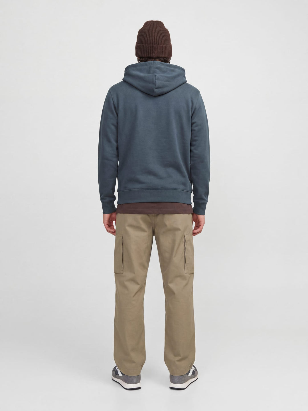Jack &amp; Jones 12233972 star hoodie grijs – heren