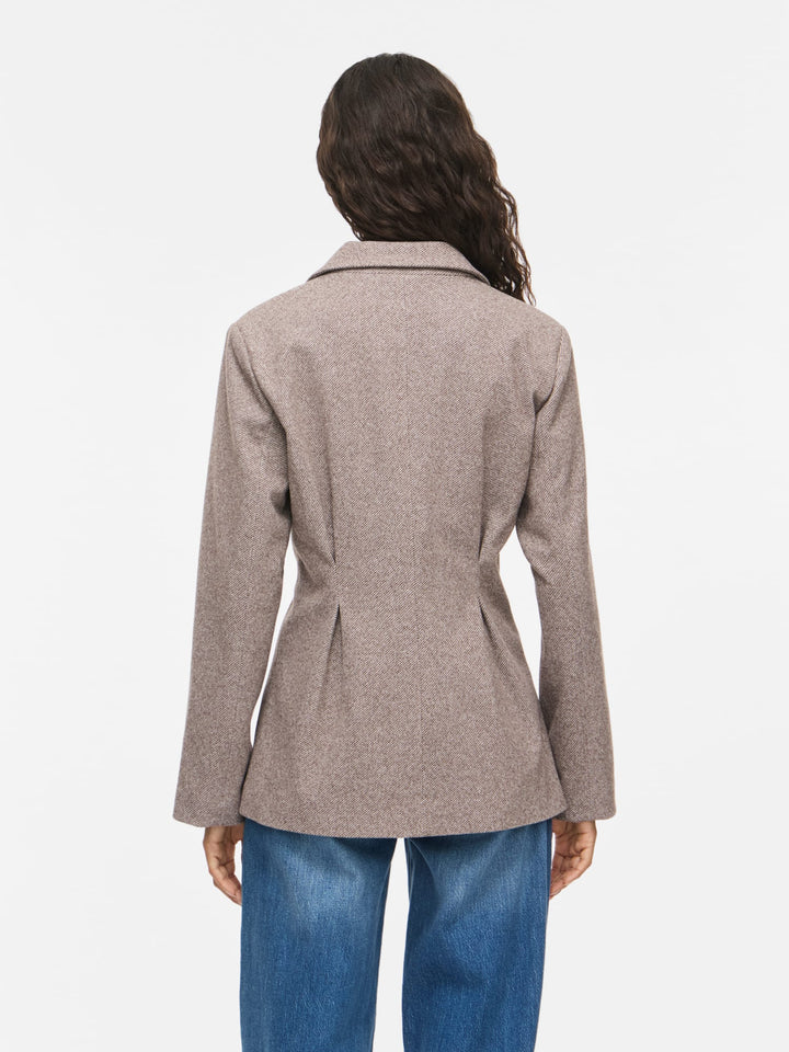 Vila 14118241 Solene blazer dames bruin dessin