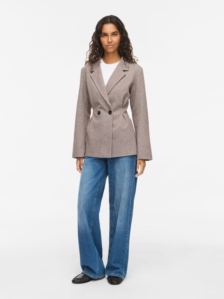 Vila 14118241 Solene blazer dames bruin dessin