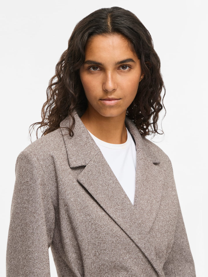 Vila 14118241 Solene blazer dames bruin dessin