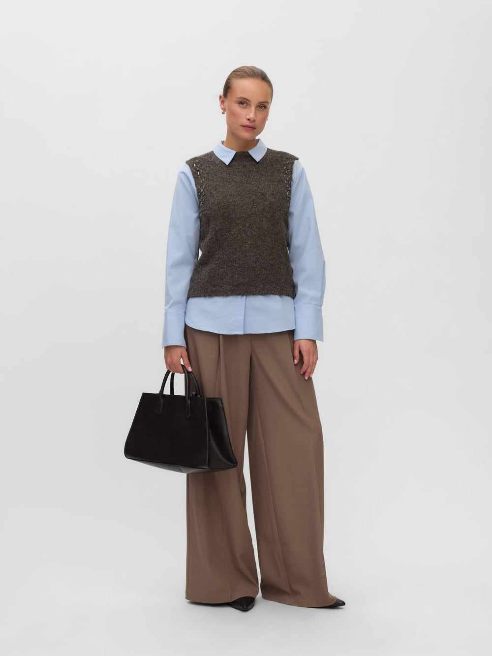 VERO MODA 10351816 Torpa spencer dames bruin melee