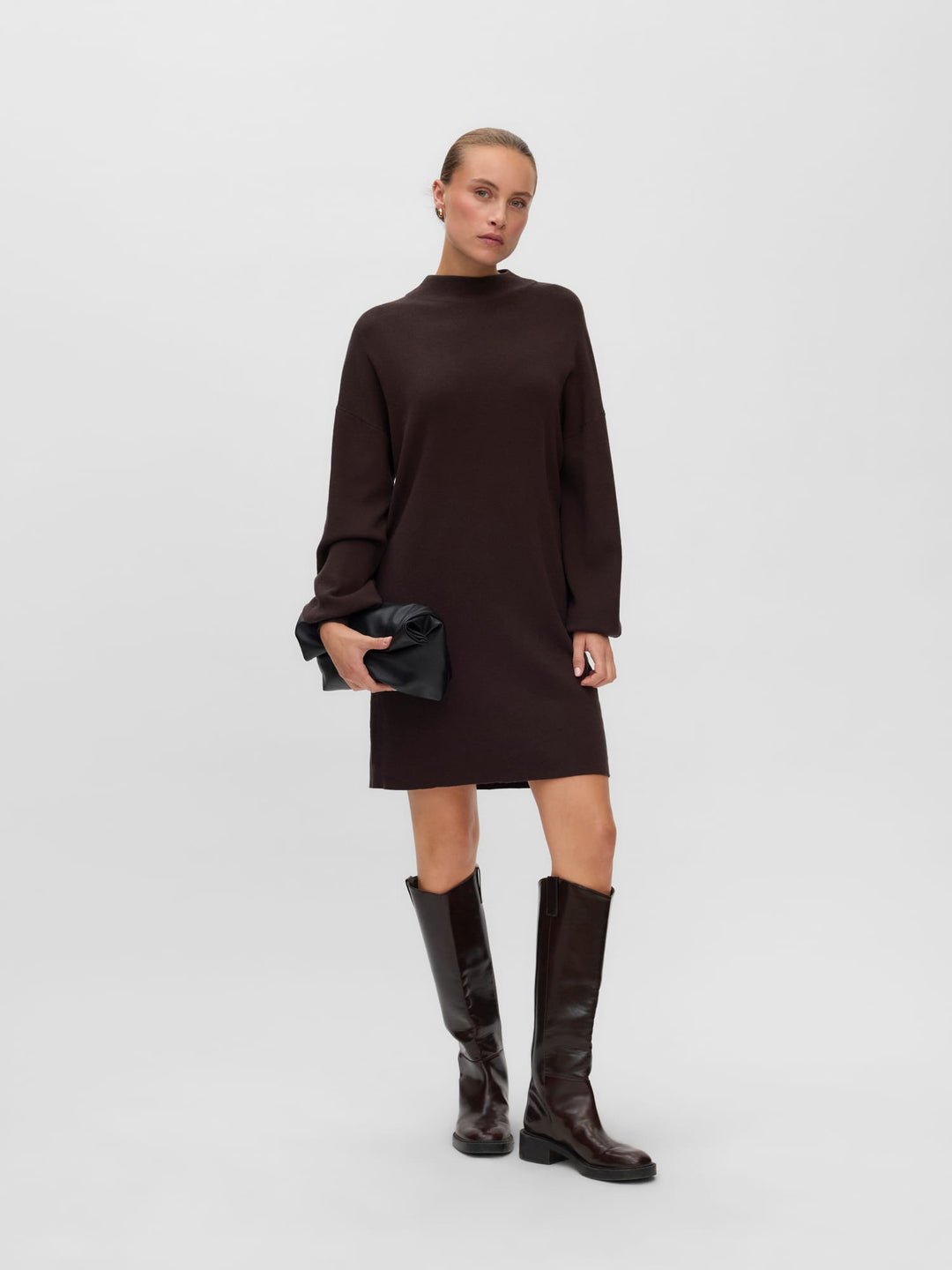 VERO MODA 10249116 Nancy jurk kort bruin