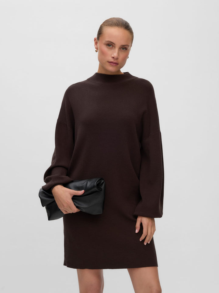 VERO MODA 10249116 Nancy jurk kort bruin