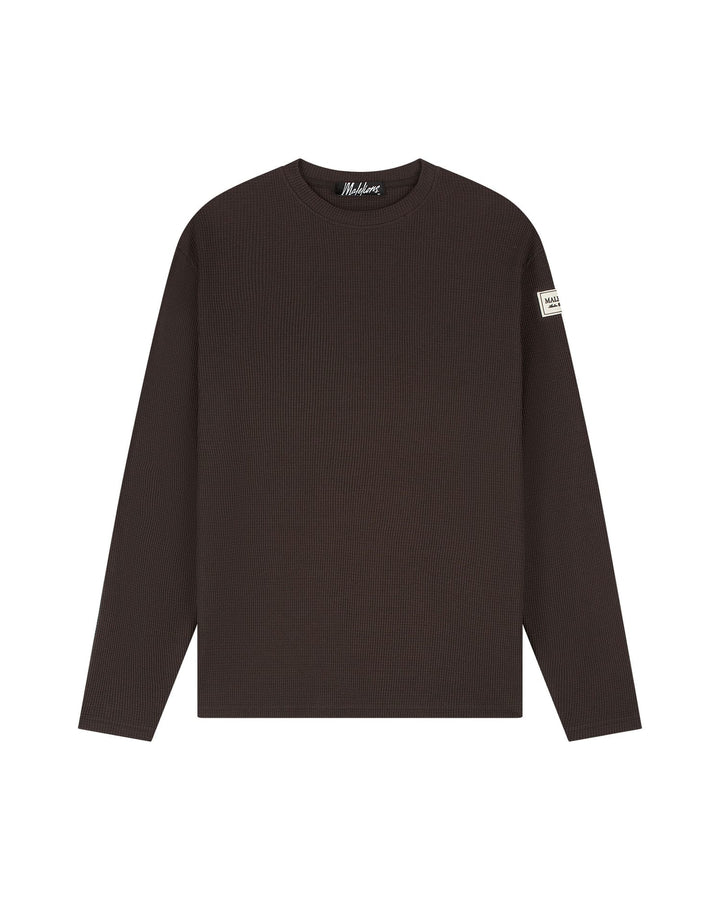 Malelions MMB50026005 t-shirt bruin dessin – heren