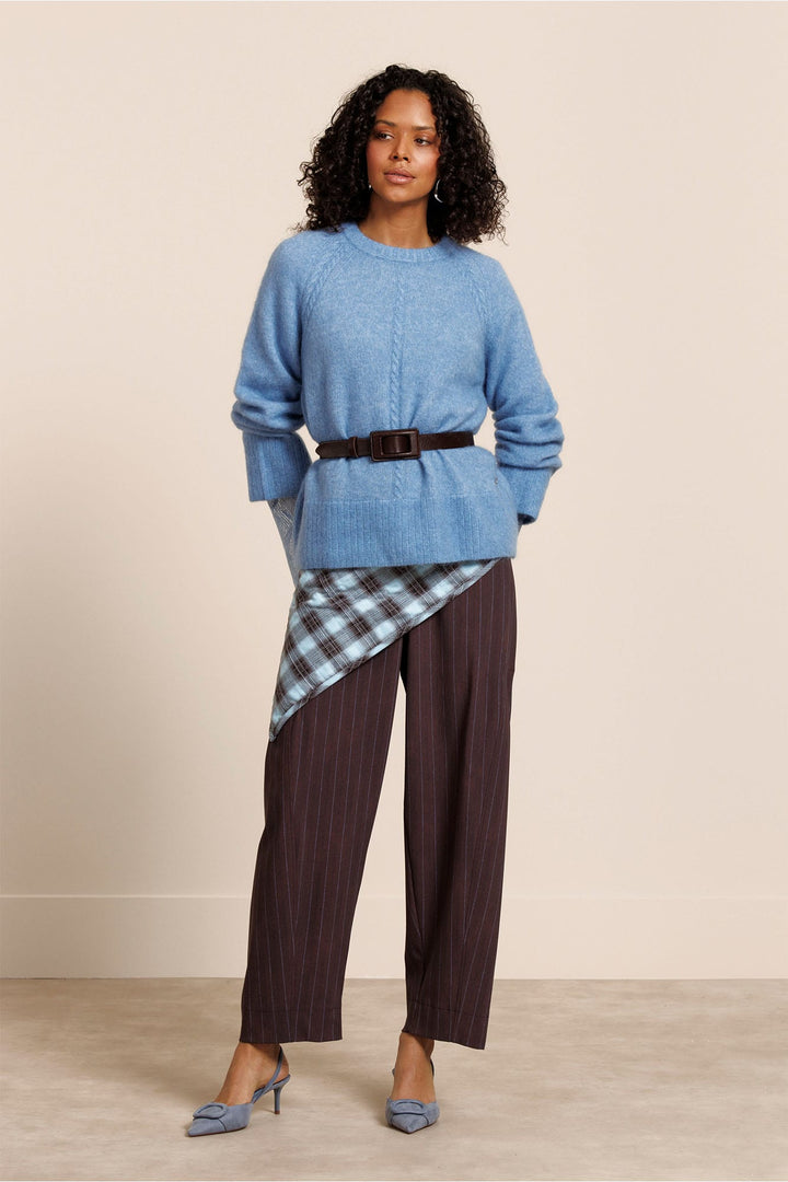 Studio Anneloes 14100 Marlise lange broek dames paars dessin