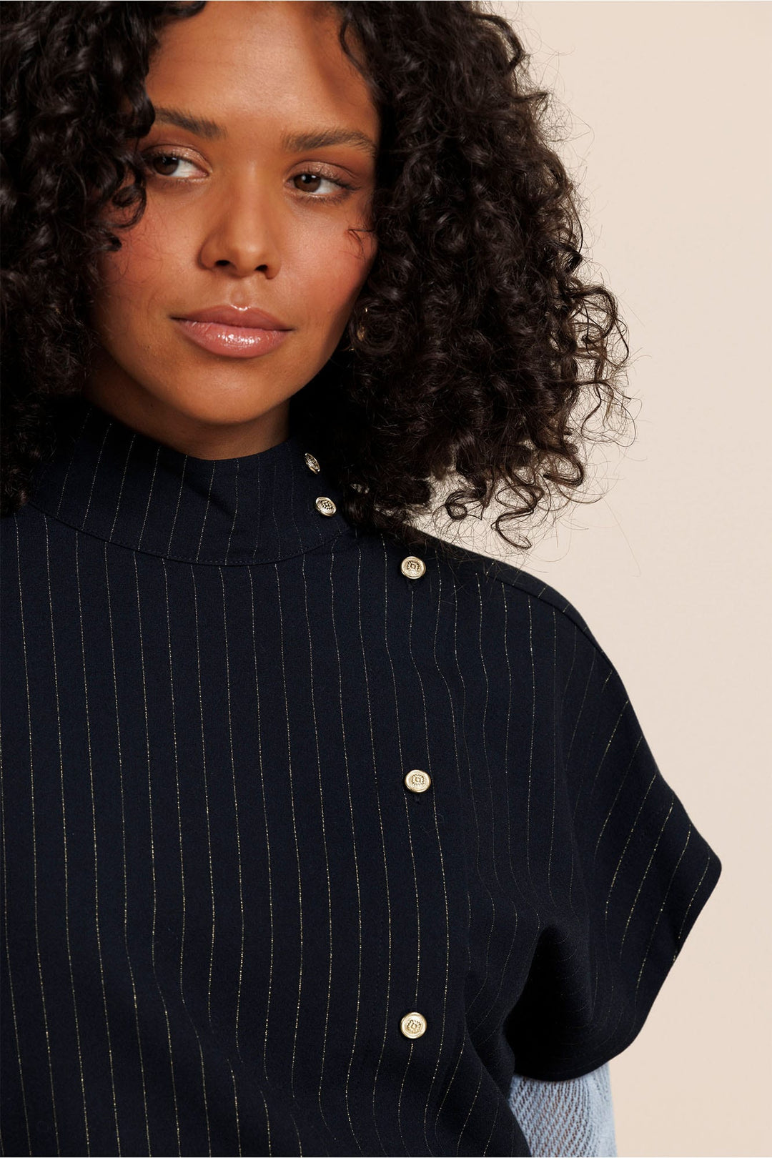 Studio Anneloes 14127 Danni blouse k/m dames blauw dessin