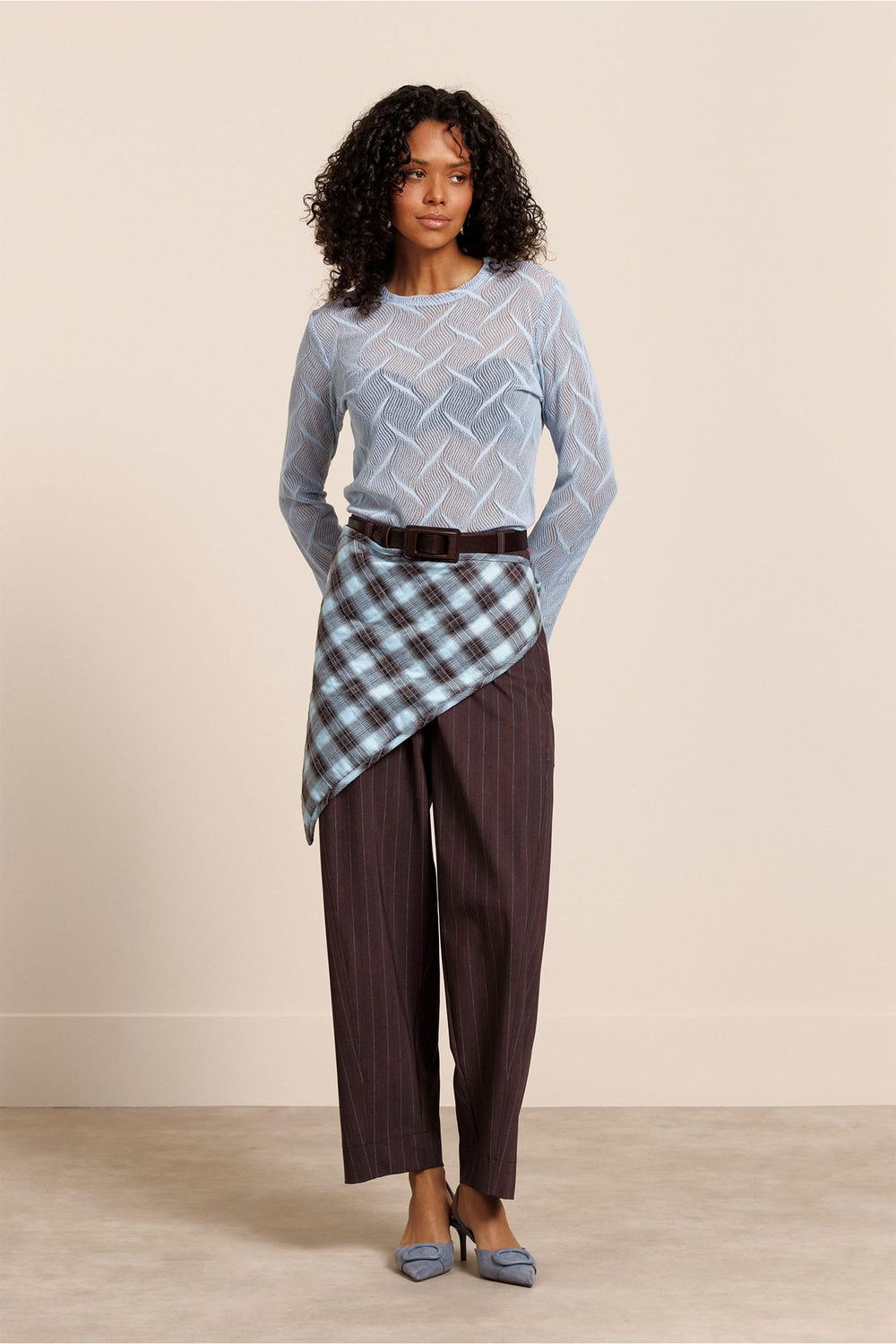 Studio Anneloes 14111 Reagan top l/m dames lichtblauw