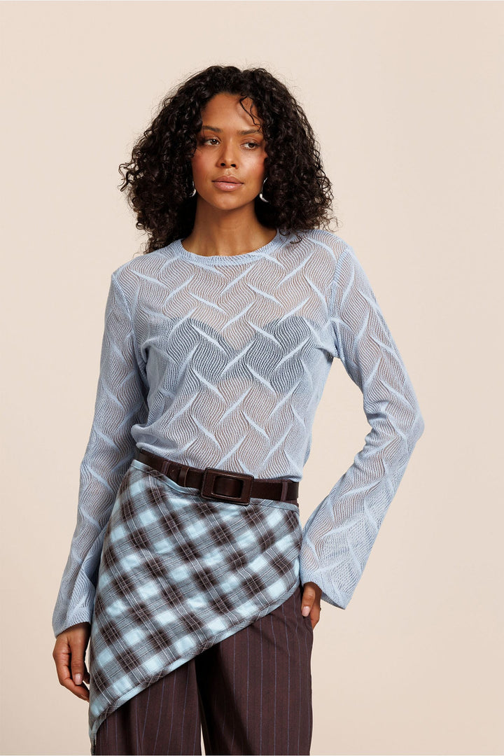 Studio Anneloes 14111 Reagan top l/m dames lichtblauw