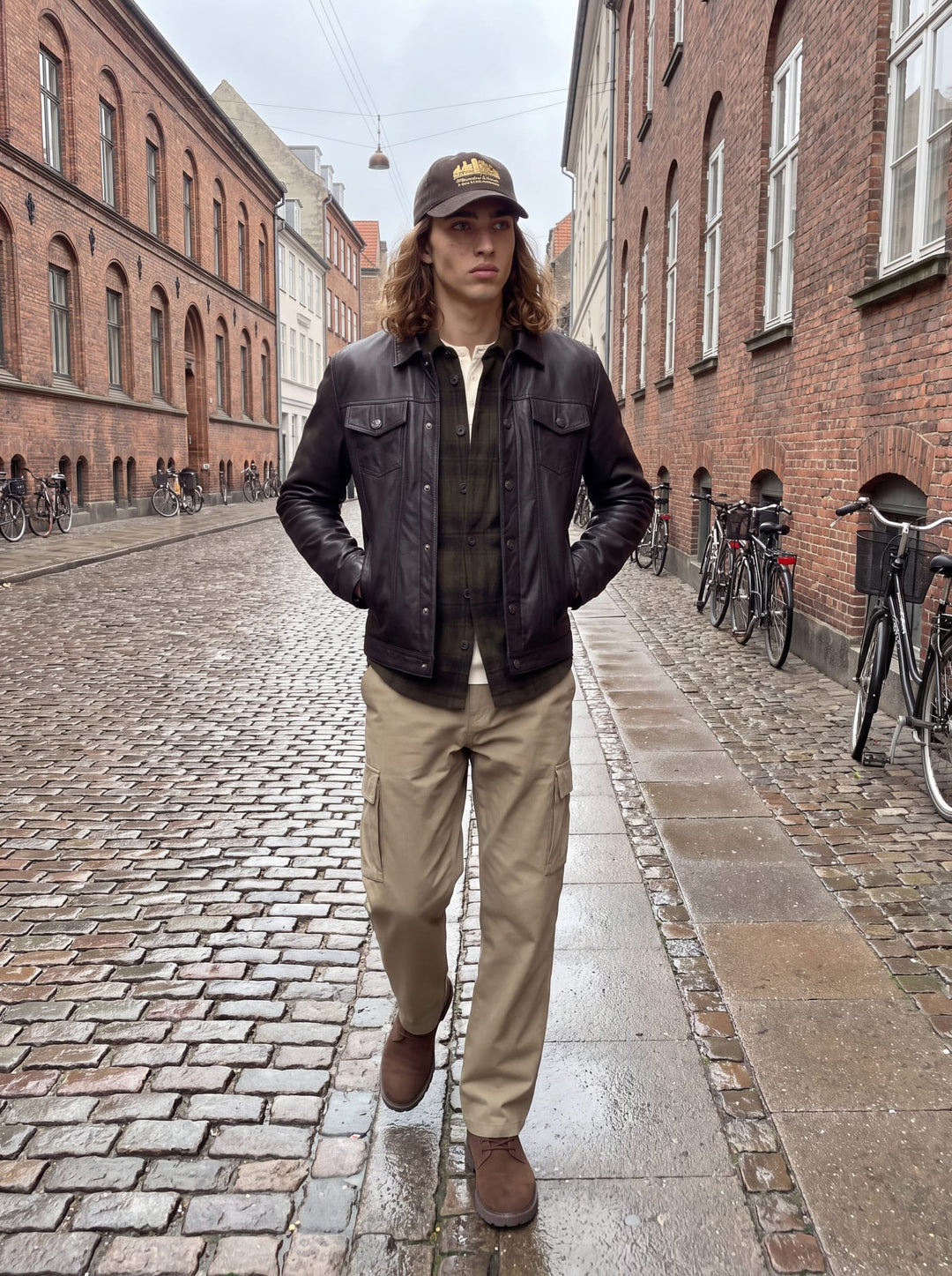 Jack &amp; Jones 1230017 Soho overhemd l/m groen dessin – heren