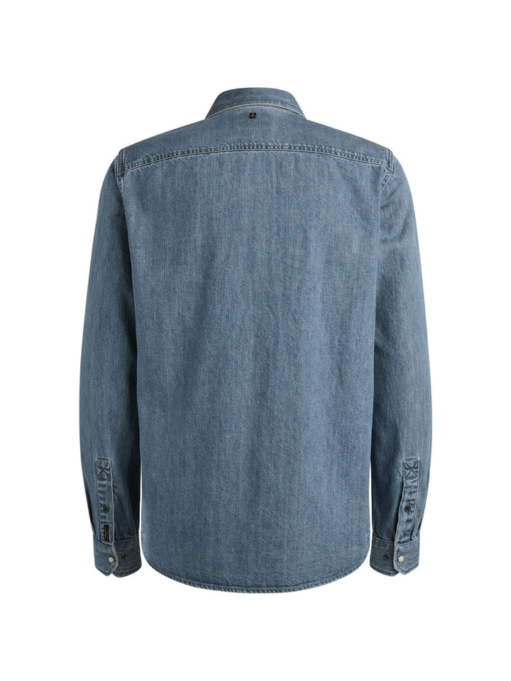 PME-Legend PSI2511248 overhemd l/m denim blue denim – heren