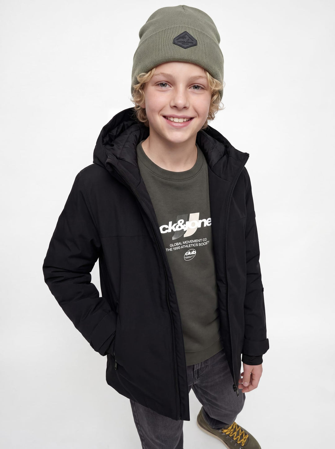 jack &amp; jones kids 12301809 Fusion winterjas zwart
