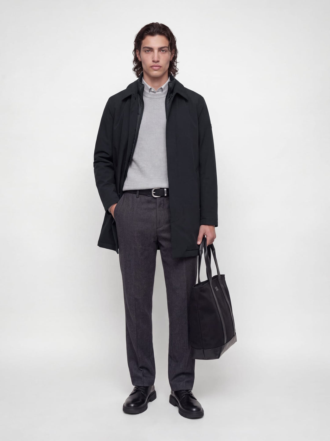 Jack &amp; Jones 12301270 Bladevon winterjas zwart – heren