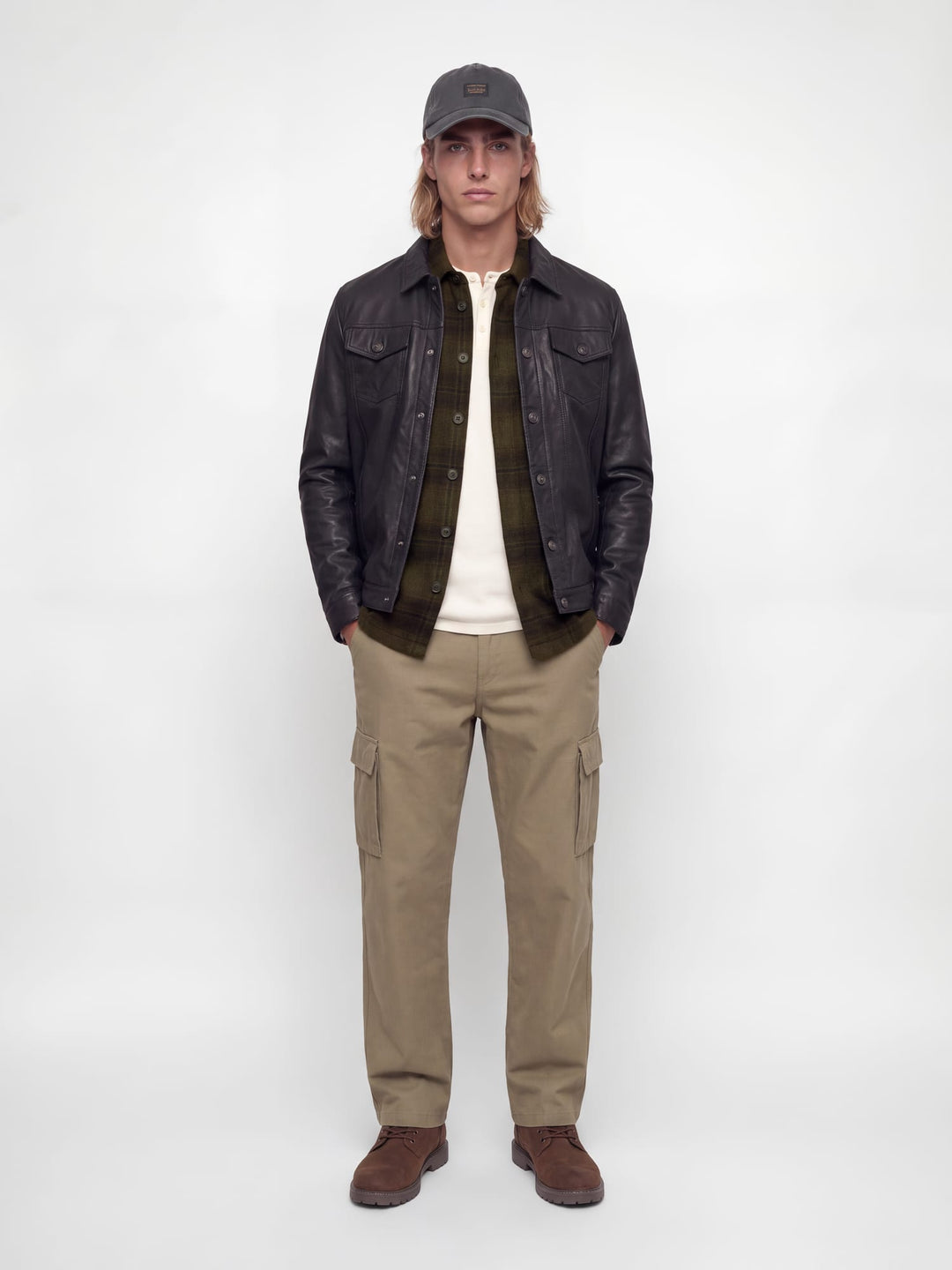 Jack &amp; Jones 1230017 Soho overhemd l/m groen dessin – heren