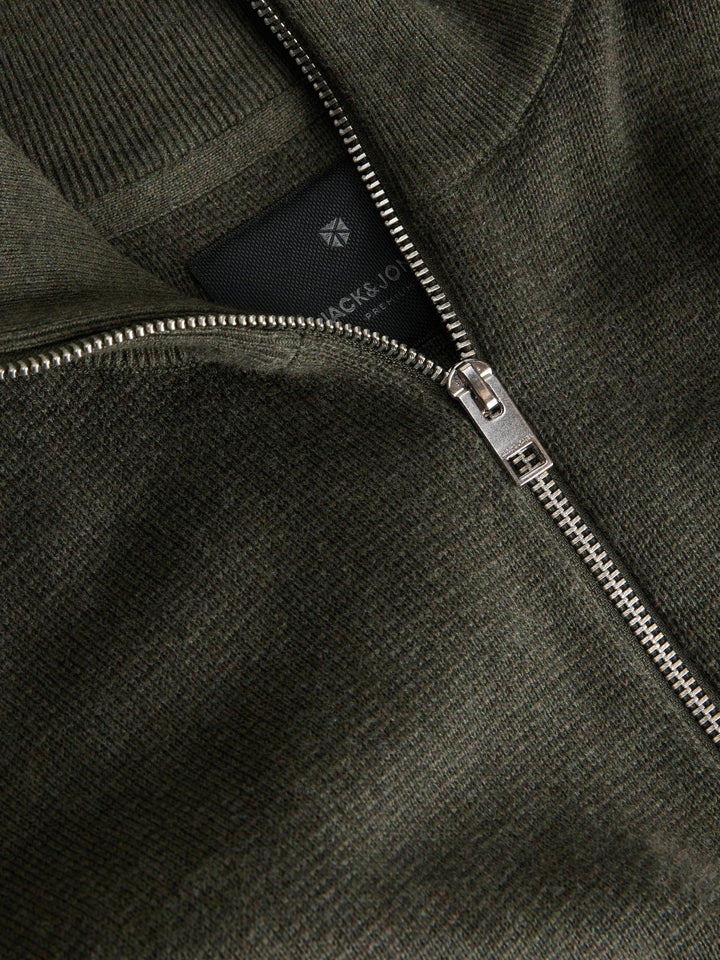 Jack &amp; Jones 12259664 Blamilano trui heren donkergroen