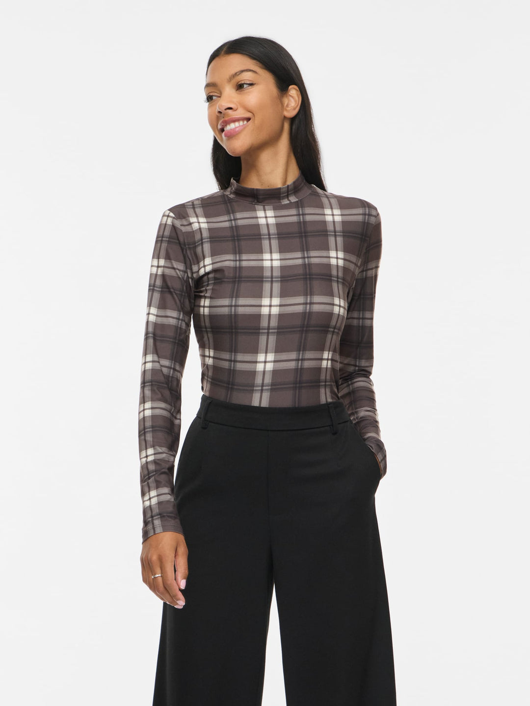 Vila 14066134 Leoa top groen dessin – dames