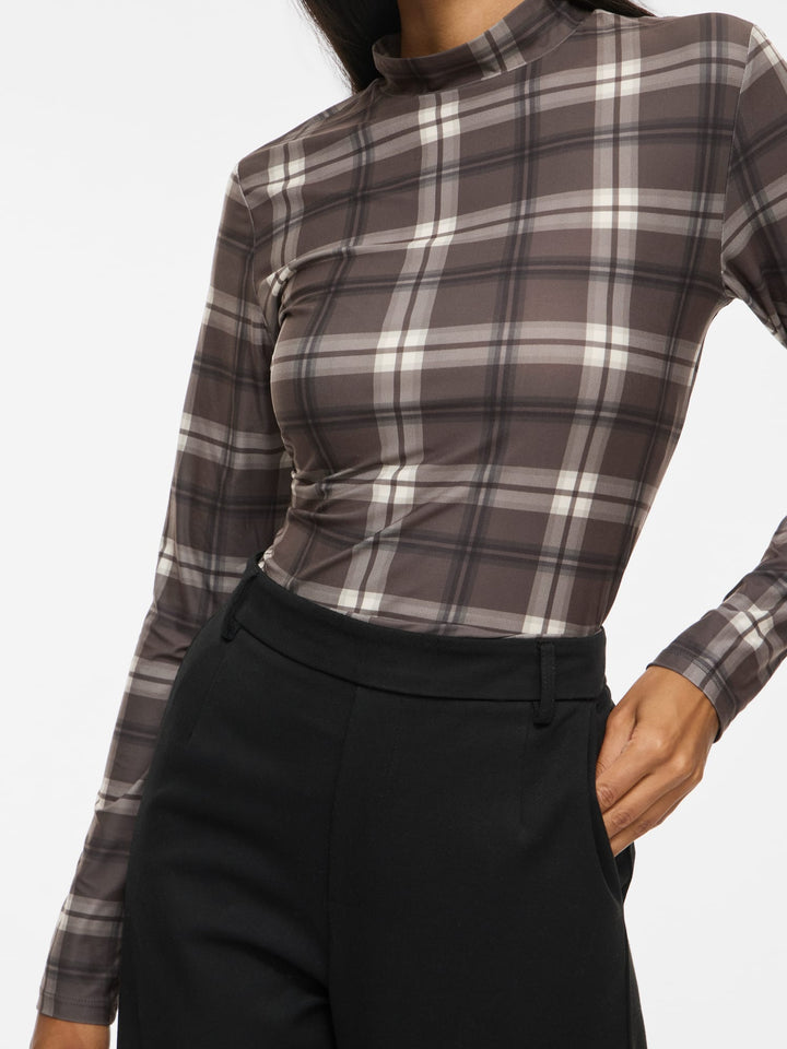 Vila 14066134 Leoa top groen dessin – dames