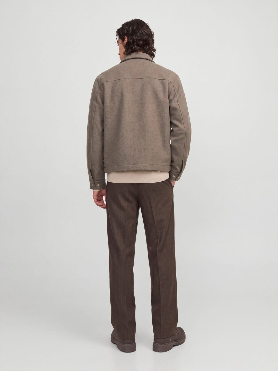 Jack &amp; Jones 12300742 Bluwakefield tussenjas taupe