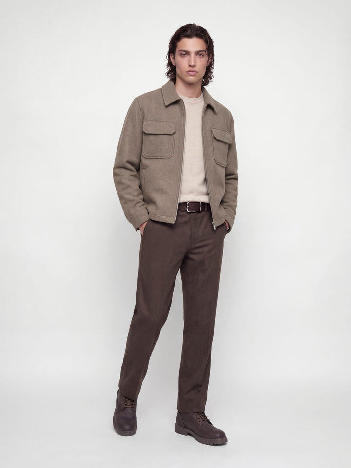 Jack &amp; Jones 12300742 Bluwakefield tussenjas taupe