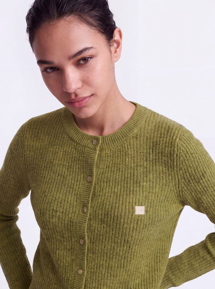 Only 15378144 Vigga vest gebreid dames groen