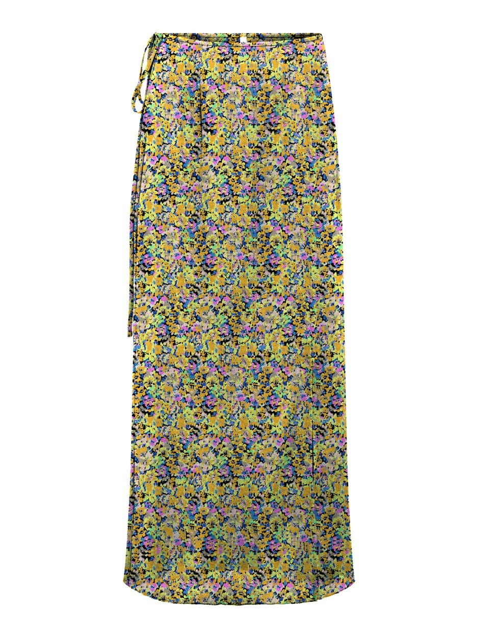 Only Nova maxi rok geel dessin – dames