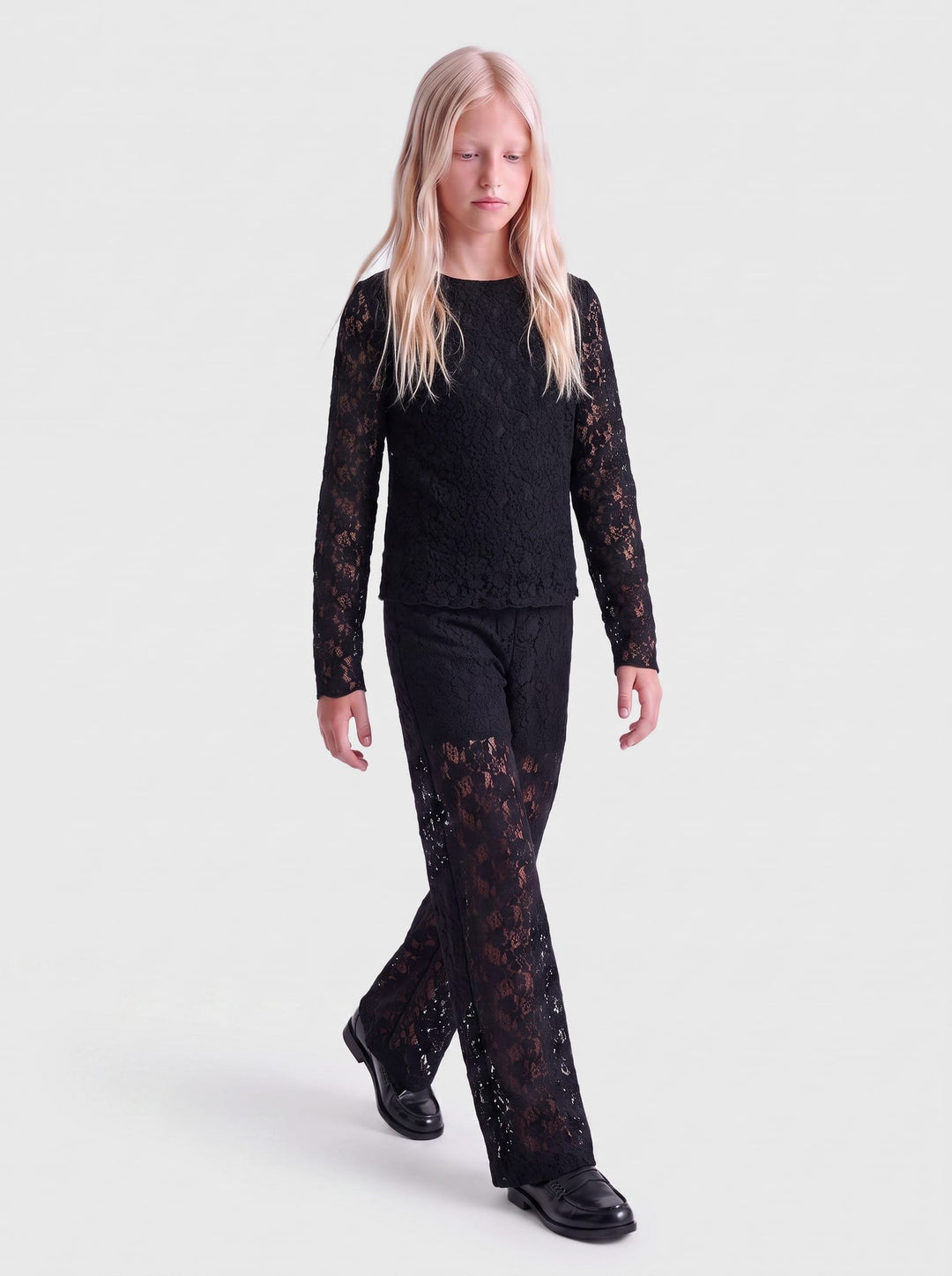 kids only 15379472 Leika top l/m zwart – meisjes