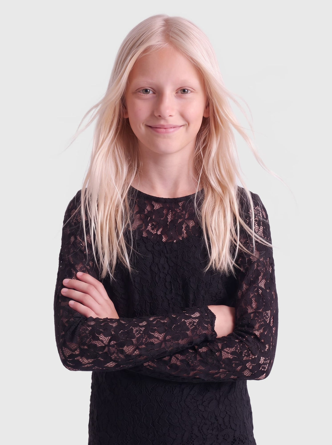 kids only 15379472 Leika top l/m zwart – meisjes