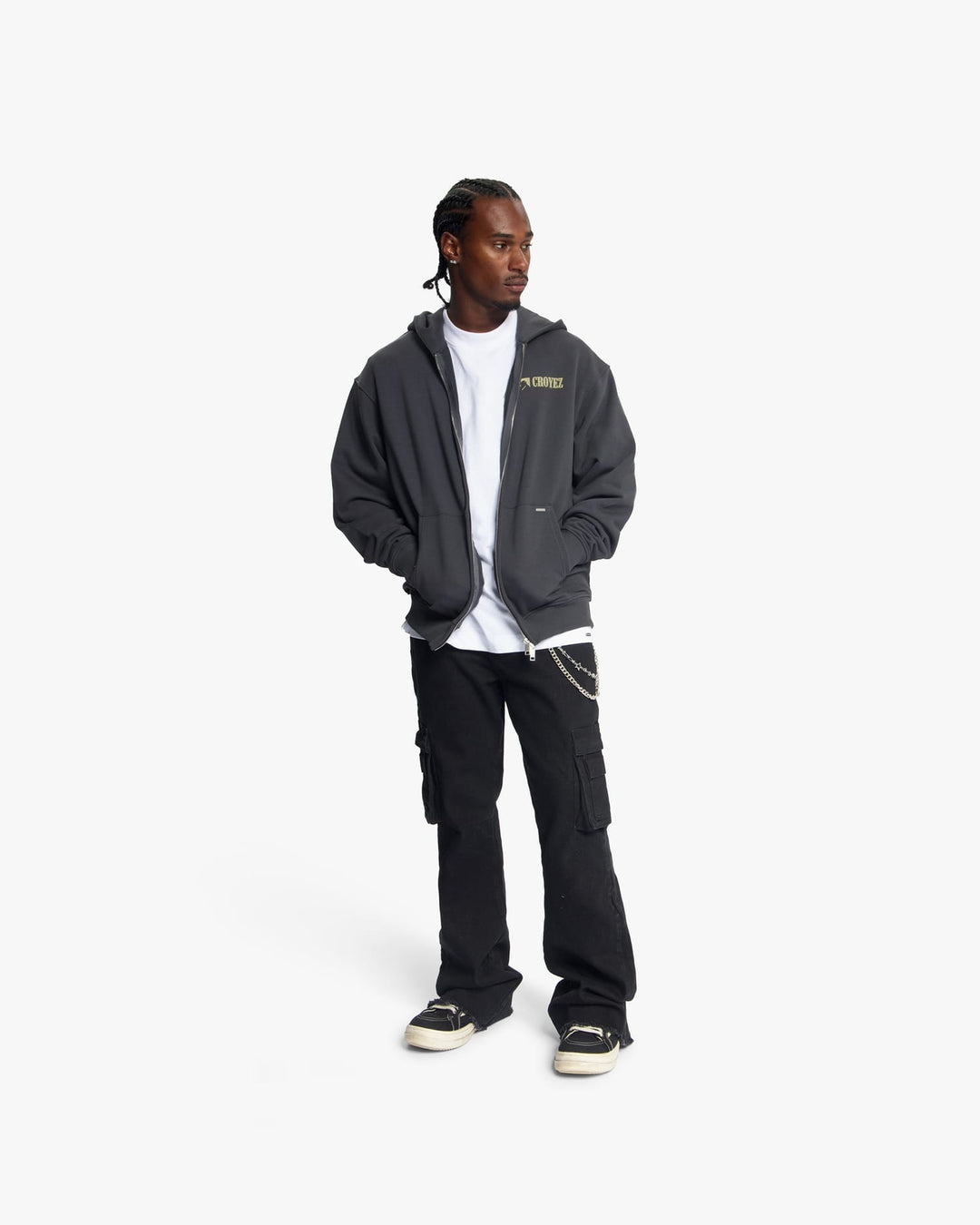Croyez CRB45026001 vest sweat heren antraciet
