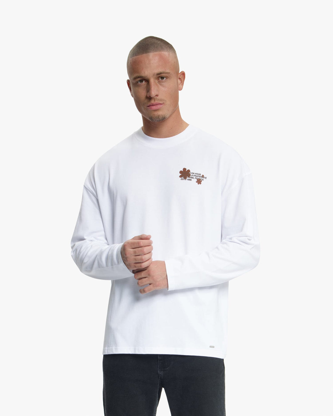 Croyez CRB50026039 t-shirt l/m heren wit