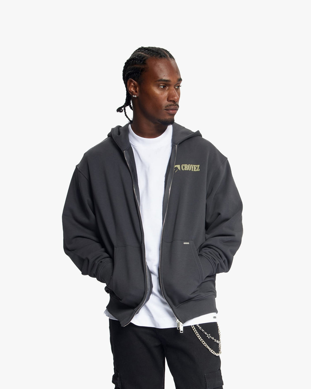 Croyez CRB45026001 vest sweat heren antraciet