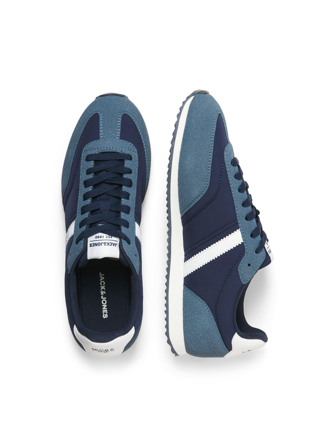 Jack &amp; Jones 12293068 Burton sneakers blauw dessin – heren