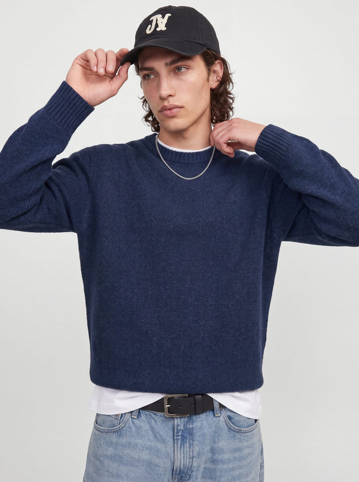 Jack &amp; Jones 12278924 Soho trui navy – heren