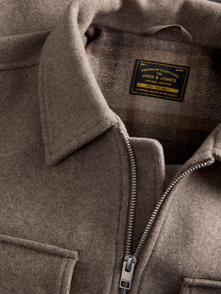 Jack &amp; Jones 12300742 Bluwakefield tussenjas taupe