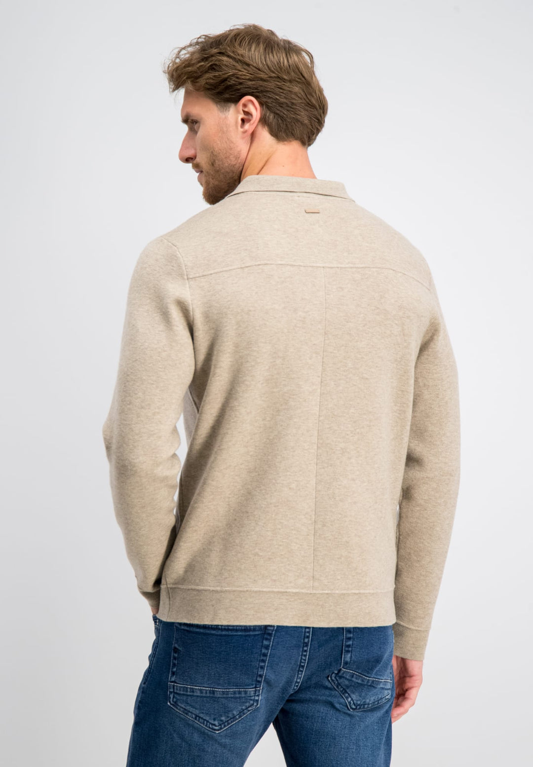 Gabbiano men 6167282 YARIC polo l/m licht bruin
