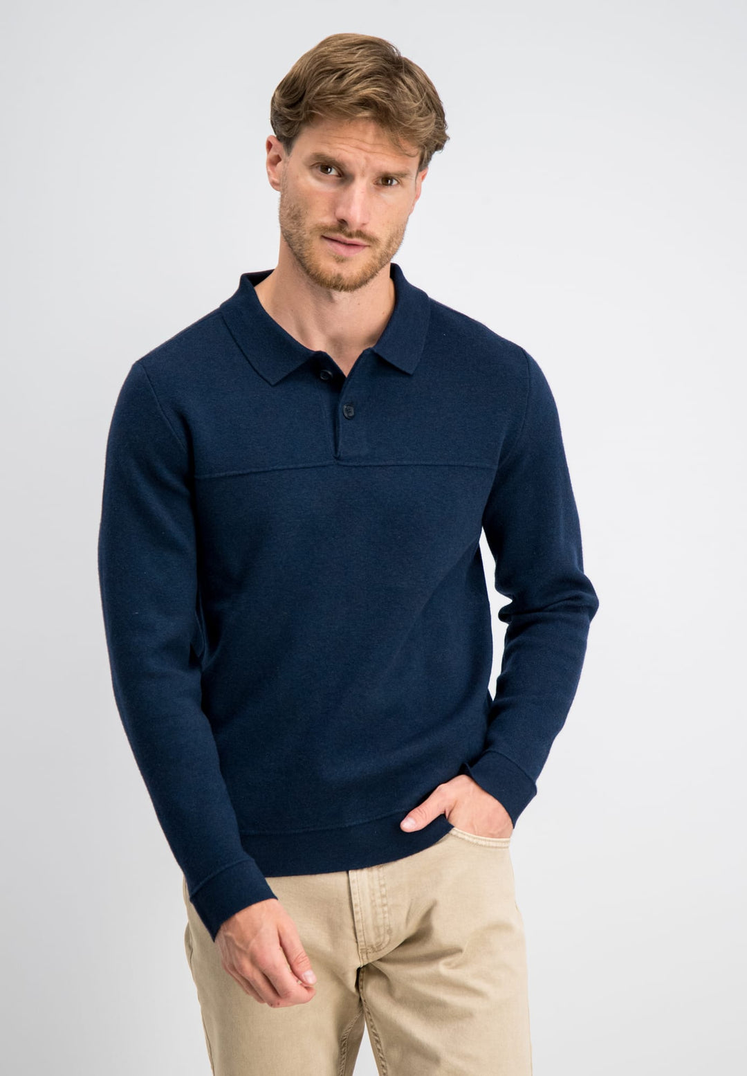 Gabbiano men 6167282 YARIC polo l/m navy – heren