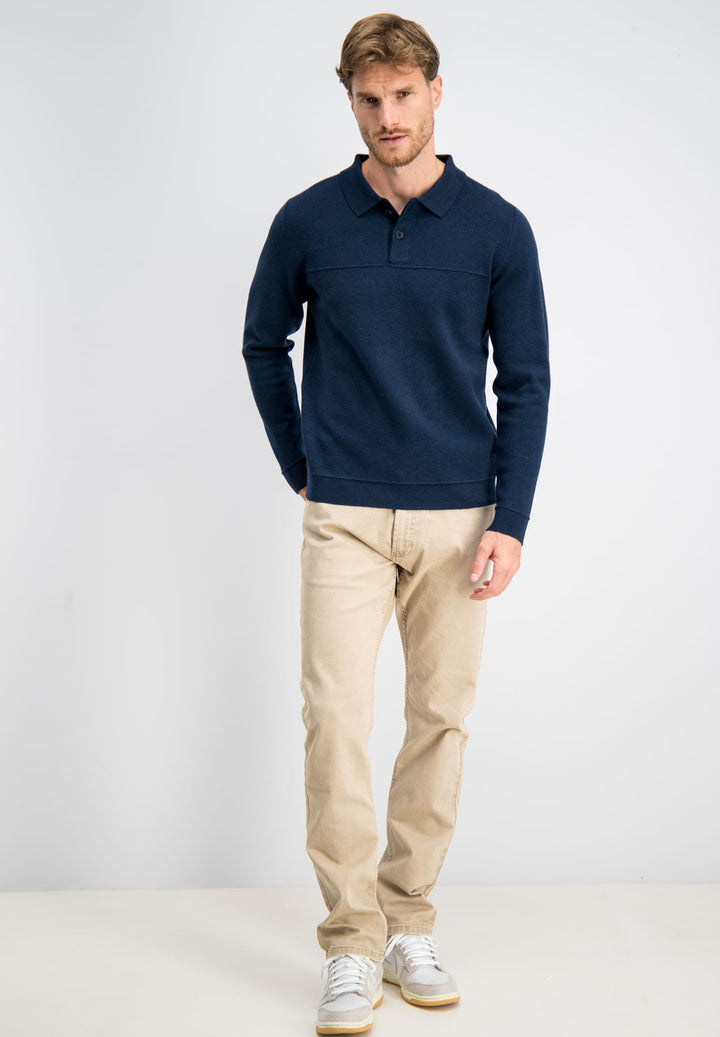Gabbiano men 6167282 YARIC polo l/m navy – heren