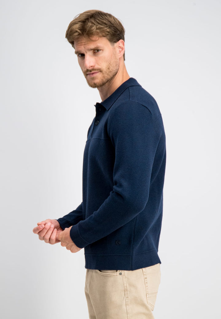 Gabbiano men 6167282 YARIC polo l/m navy – heren