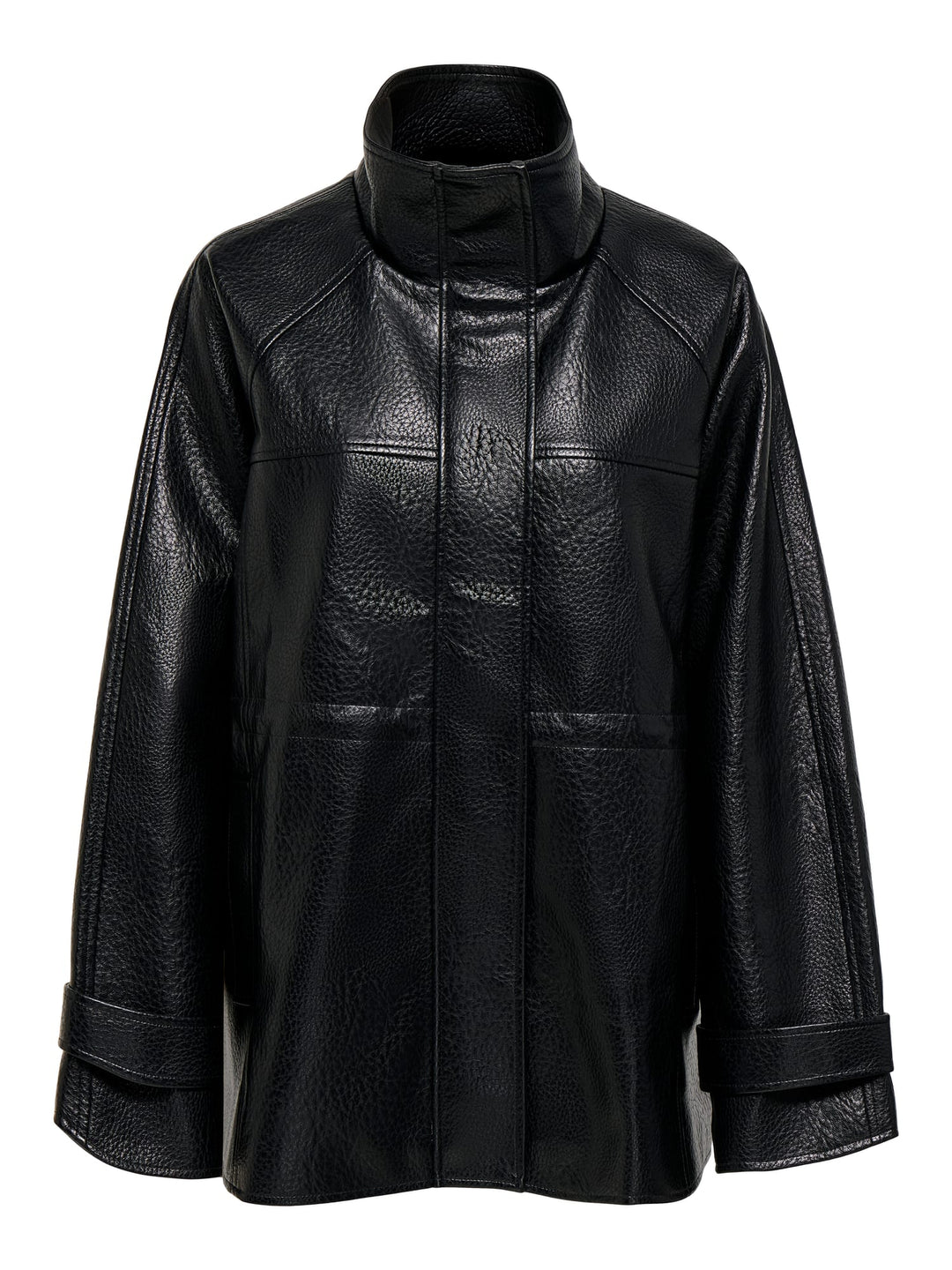 jacqueline de yong 15393587 Raye jack (imitatie) leer zwart