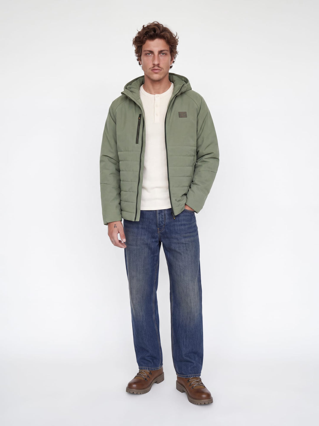 Jack &amp; Jones 12279247 Finn winterjas olijf – heren