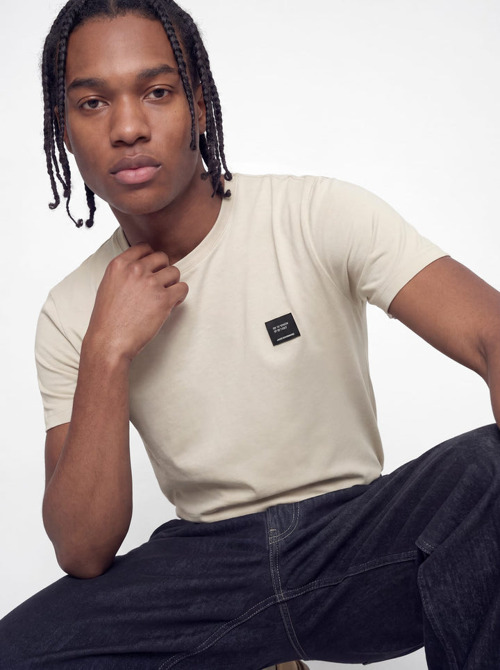 Jack &amp; Jones 12298439 Cleveland t-shirt beige – heren