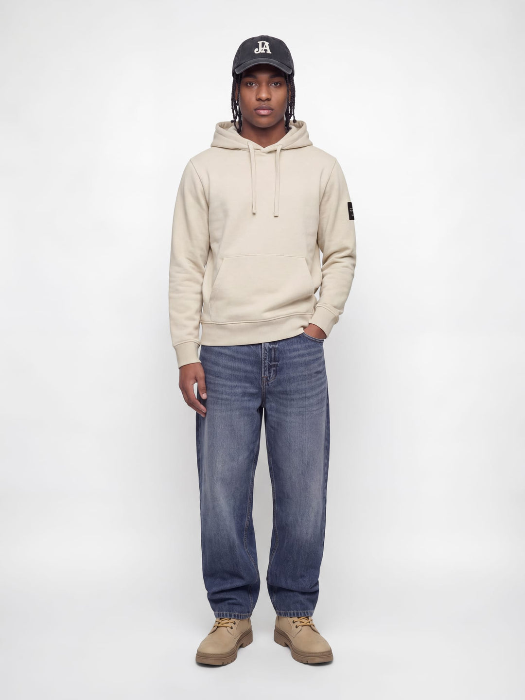 Jack &amp; Jones 12298441 Cleveland sweater beige – heren
